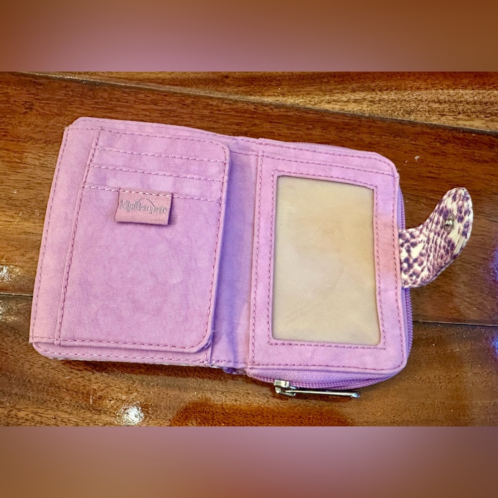 Kipling New Money Wallet Purple Python - image 6